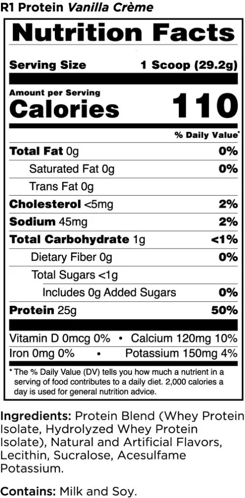 Протеїн преміум Rule 1 Protein R1 2220 г Vanilla Creme (858925004067) - фото №2