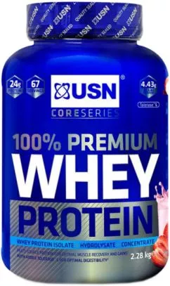 Протеин USN 100% Premium Whey Protein 2280 г Ваниль (6009694864336)