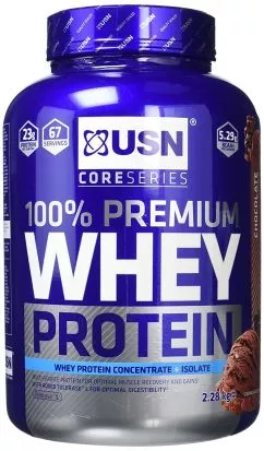 Протеин USN 100% Premium Whey Protein 2280 г Шоколад (6009694864343)