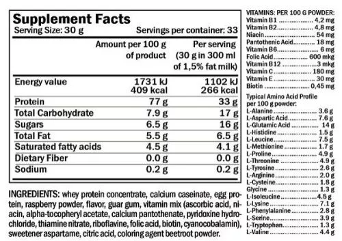 Протеин Form Labs Protein Matrix 3 Vanilla 1000 г - фото №2