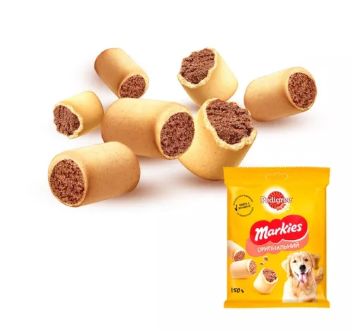 Pedigree Markies М'ясне печиво для собак середніх та великих порід 150 г - фото №3