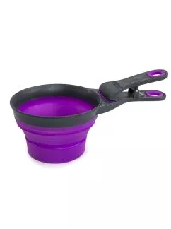 Мерный стакан для корма Dexas Collapsible KlipScoop фиолетовый (dx30733)