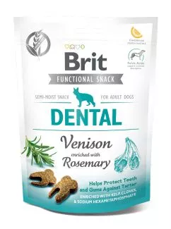 Brit Care Dental Функциональные лакомства оленина с розмарином для собак, 150 г
