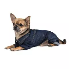 Комбинезон Pet Fashion "Jeans" для собак, размер М, джинс