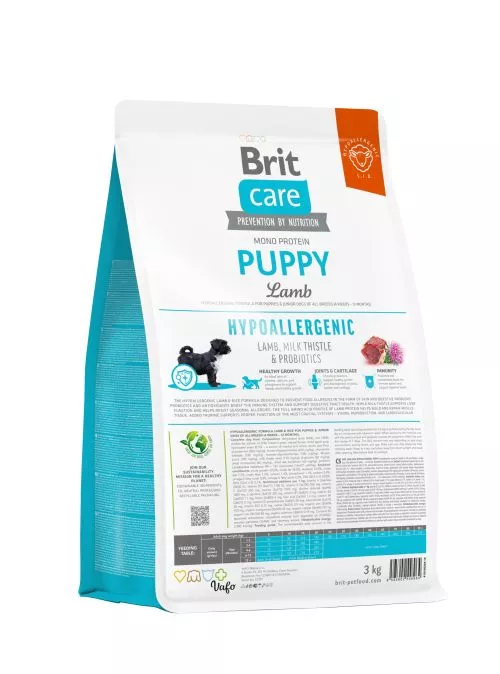 Сухий корм Brit Care Dog Hypoallergenic Puppy для цуценят, гіпоалергенний з ягням, 3 кг (172212) - фото №4