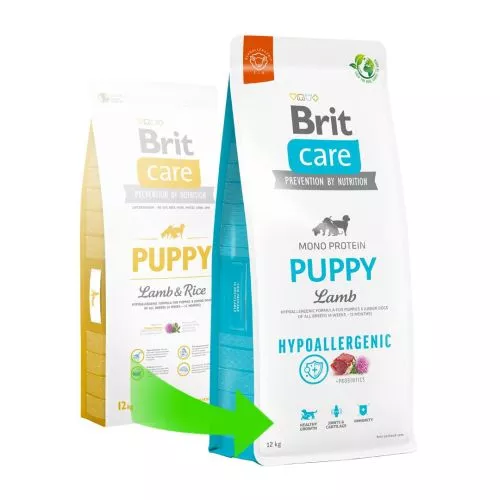 Сухой корм Brit Care Dog Hypoallergenic Puppy для щенков, гипоаллергенный с ягненком, 12 кг (172213) - фото №2