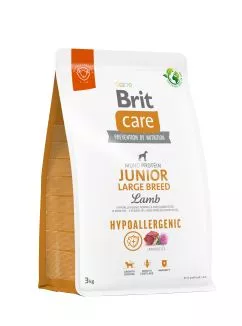 Сухий корм Brit Care Dog Hypoallergenic Junior Large Breed для молодих собак великих порід, гіпоалергенний з ягням, 3 кг (172218)