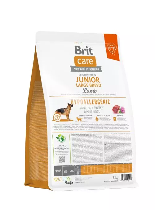 Сухий корм Brit Care Dog Hypoallergenic Junior Large Breed для молодих собак великих порід, гіпоалергенний з ягням, 3 кг (172218) - фото №4