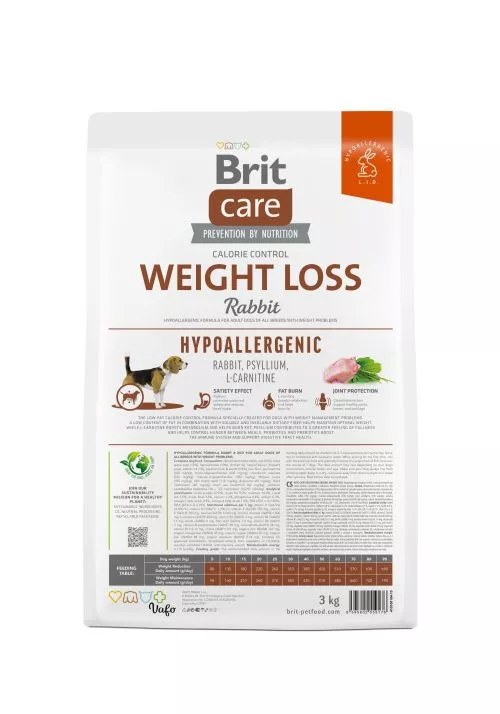 Сухой корм Brit Care Dog Hypoallergenic Weight Loss для собак с лишним весом, гипоаллергенный с кроликом, 3 кг (172224) - фото №5