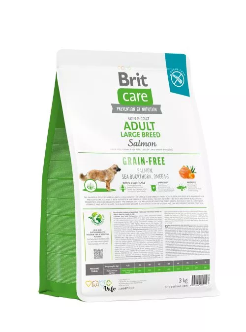Сухий корм Brit Care Dog Grain-free Adult Large Breed для собак великих порід, беззерновий з лососем, 3 кг (172203) - фото №3