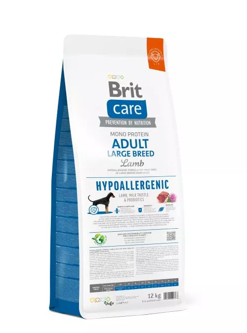 Сухий корм Brit Care Dog Hypoallergenic Adult Large Breed для собак великих порід, гіпоалергенний з ягням, 12 кг (172222) - фото №4