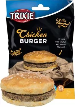 Trixie Chicken Burger Лакомство для собак, с курицей, 9 см, 140 г