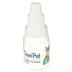 Лосьон ProVET SaniPet для ухода за ушами кошек и собак, 15 мл (капли) (PR020058)
