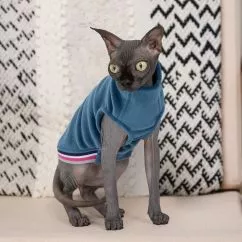 Светр Pet Fashion «Wiki» для котів, розмір M, синій (лімітована серія)