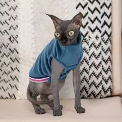Свитер Pet Fashion «Wiki» для кошек, размер S, синий (лимитированная серия) - фото №2