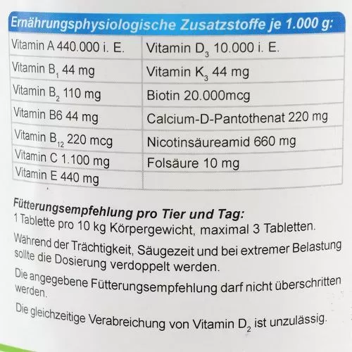 Canina V25 Vitamintabletten полівітамінний комплекс для собак 210 таблеток - фото №2