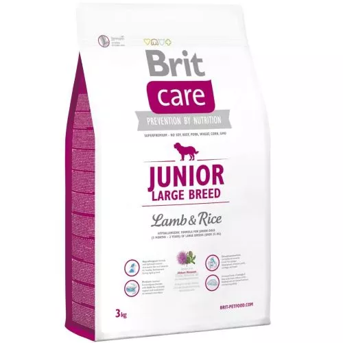 Brit Care Junior Large Breed Lamb and Rice 3 kg сухий корм для цуценят та молодих собак великих порі