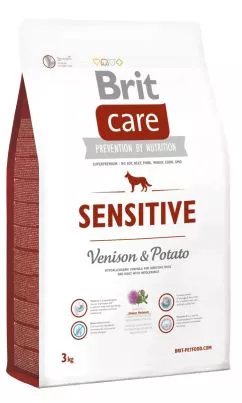 Brit Care Sensitive Venison & Potato 3 kg сухой корм для собак с чувствительным пищеварением