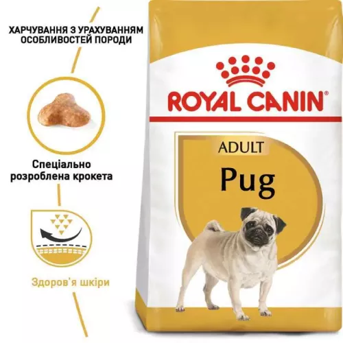 Royal Canin Pug 3 kg сухой корм для взрослых собак породы мопс - фото №2
