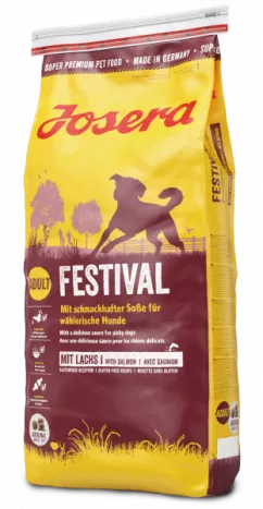 Josera Festival 15 kg (лосось) сухой корм для взрослых привередливых собак