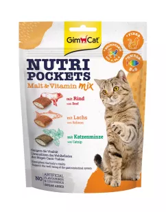 GimCat Nutri Pockets Лакомство для котов Мультивитамин микс 150 г (G-419251/400693)
