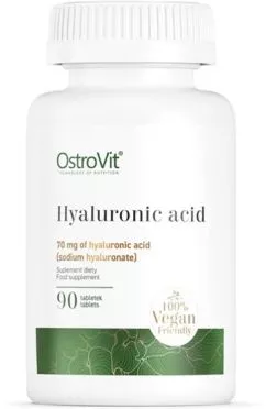 Для суглобів і зв'язок OstroVit Hyaluronic Acid 90 таблеток (5903246221084)