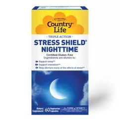 Послетренировочный комплекс Country Life Stress Shield Nighttime, 60 капсул