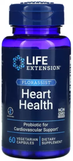 Пробіотик Life Extension Florassist Heart Health здоров'я серця 60 капсул (737870182160)