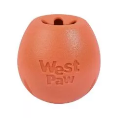 Игрушка для собак West Paw Rumbl Small Melon, для лакомства, оранжевая, 8 см (BZ040MEL)