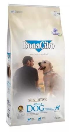 Корм для собак BonaCibo Adult Dog Chicken&Rice with Anchovy 15 кг (BC405765)