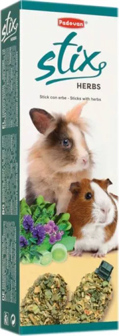 Ласощі для кролів Padovan Stix herbs coniglietti 100г (PP00348)