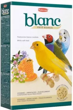 Корм для зерноядных птиц Padovan Blanc patee 300г (PP00316)