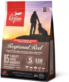 Сухий корм для собак Orijen Regional Red зі смаком м'яса та риби 2 кг (o18420)