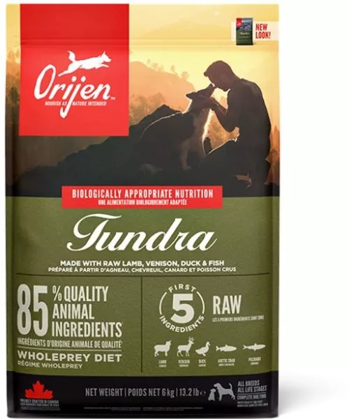Сухий корм для собак для всіх порід та всіх стадій життя Orijen Tundra Dog 6 кг (o18560) - фото №2