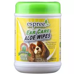 Салфетки Espree Aloe Ear Care Pet Wipes 60шт (e01277)