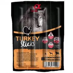 Лакомство для собак Alpha Spirit Dog Sticks Turkey (н/в лакомство из индейки, палочки х4) 40г. (as5102405)