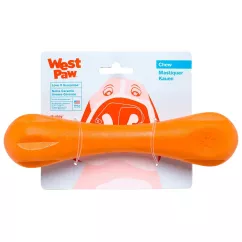 Кісточка West Paw Hurley Dog Bone для собак помаранчева L  (21 см) (ZG011TNG)