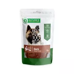 Лакомство для собак, снеки из утки, Nature's Protection snack for dogs duck breast meat, 75г (SNK46103)