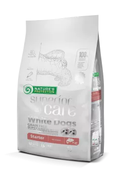 Сухий корм для цуценят Nature's Protection White Dogs Grain Free Starter All Breeds 10кг (NPSC45670)