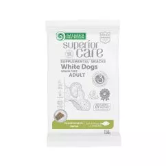 Беззернові ласощі Nature's Protection White Dogs Hypoallergenic & Dental Care, 150г (KIKNPSC47202)