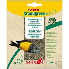 Корм для травоядных цихлид Sera granugreen Nature 20 г (00391)