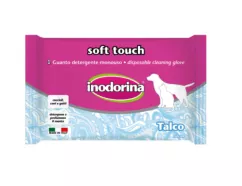Перчатка Inodorina Soft Touch Monouso Talco для очистки шерсти с ароматом талька (240.0010.005)