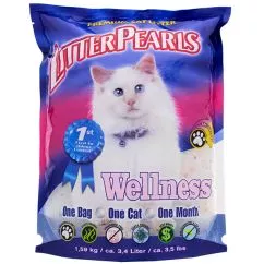 Наполнитель Litter Pearls ВЕЛЛНЕС (Wellness) кварцевый для туалетов кошек 3.4 л 1.59 кг (10704)