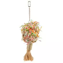 Игрушка FLAMINGO PARAKEET BOUQUET БУКЕТ разноцветный с веревкой для попугаев, 10х11х41 см (110080)