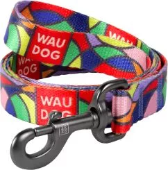 Повідець для собак нейлоновий Collar WAUDOG Nylon, малюнок "Вітраж", M, Ш 20 мм, Дов 122 см (4595)