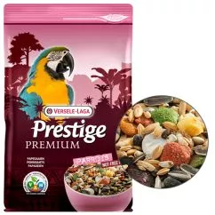 Корм Versele-Laga Prestige Premium Parrots ВЕРСЕЛЕ-ЛАГА ПРЕСТИЖ ПРЕМІУМ ВЕЛИКИЙ ПАПУГ повнораціонний для великих папуг, 2 кг (219133)