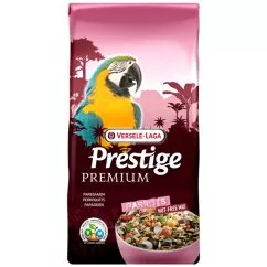 Корм Versele-Laga Prestige Premium Parrots ВЕРСЕЛЕ-ЛАГА ПРЕСТИЖ ПРЕМІУМ ВЕЛИКИЙ ПАПУГ повнораціонний для великих папуг, 15 кг (219157)