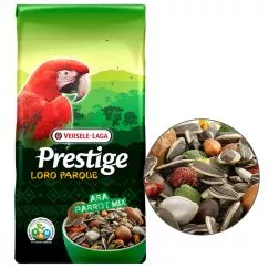 Корм Versele-Laga Prestige Loro Parque Ara Parrot Mix ВЕРСЕЛЕ-ЛАГА ПРЕСТИЖ ЛОРО ПАРК АРА Попугай полнорационный для крупных попугаев, 15 кг (222171)