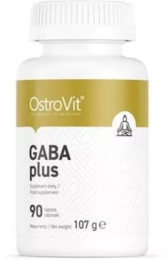 Вітаміни та мінерали OstroVit GABA plus 90 таблеток (5902232617672)