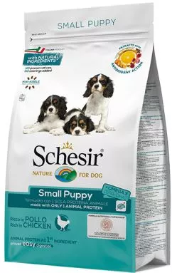 Сухий монопротеїновий корм для цуценят міні та малих порід Schesir Small Puppy з куркою 2 кг (8005852150165)